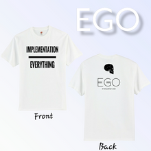 Load image into Gallery viewer, Implementation Over Everything Shirt, close-up graphic