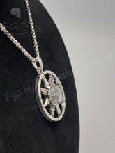 Load image into Gallery viewer, Compass Necklace, side view
