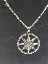 Load image into Gallery viewer, Compass Necklace, additional detail
