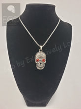 Load image into Gallery viewer, Ego Red Eyed Skull Necklace

