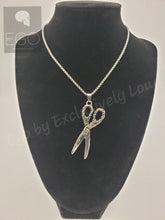 Load image into Gallery viewer, Scissors Necklace, Hair Stylist Necklace
