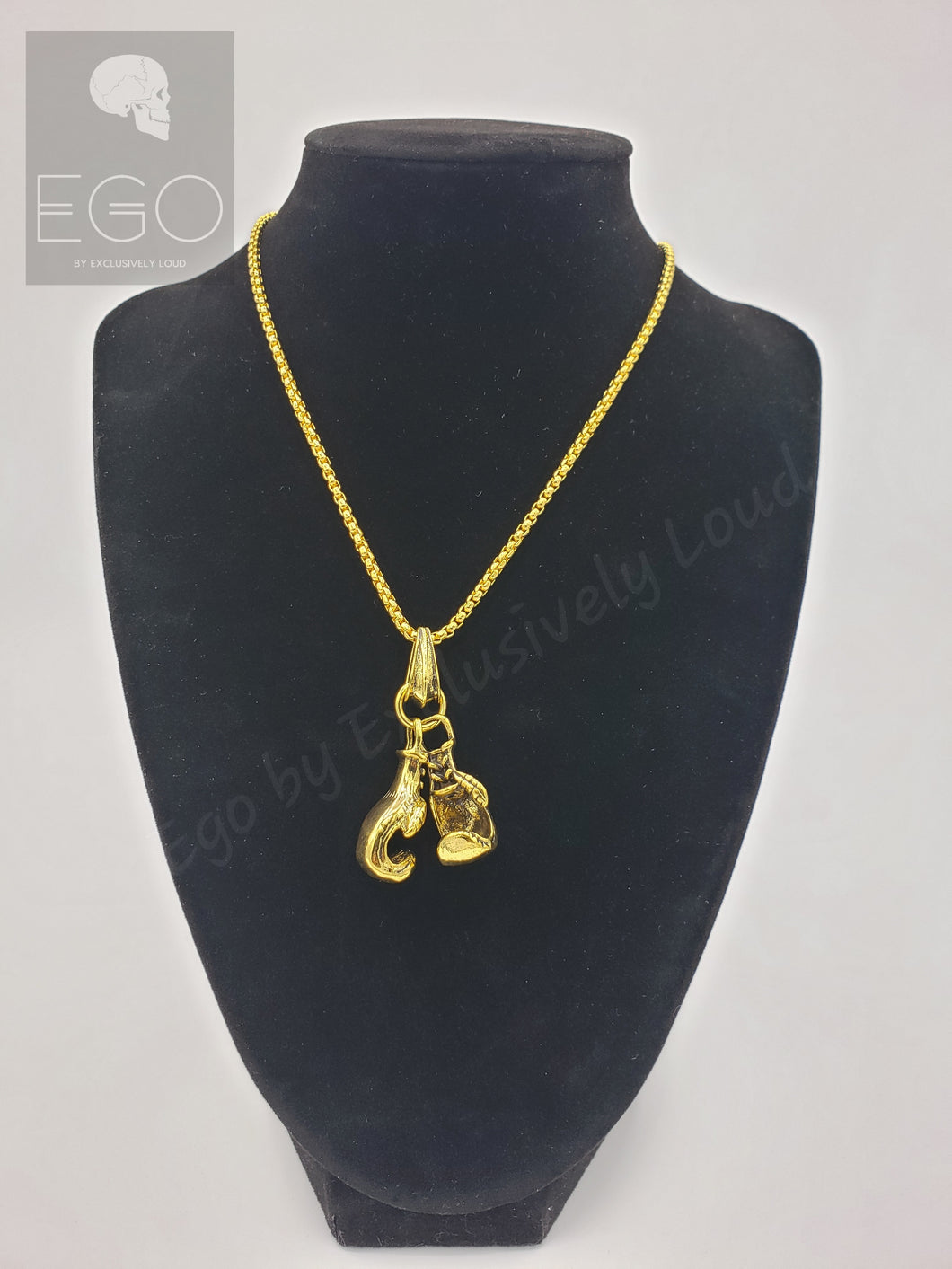 Double Boxing Glove Necklace