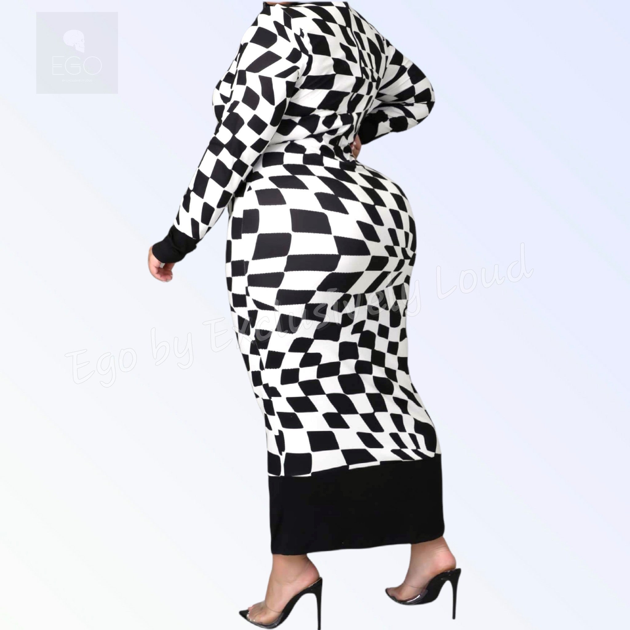Curved Symmetry Thicklicious Dress